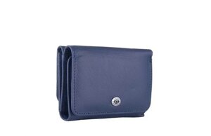Недорогий жіночий шкіряний гаманець (4401) синій