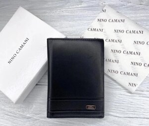 Nino Camani чорний шкіряний паспортний покрив