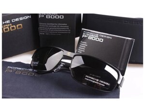 Сонцезахисні окуляри Porsche Design c поляризацією (p-8485) чорна оправа