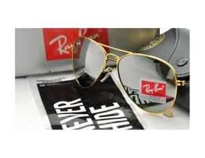 Сонцезахисні окуляри RAY BAN aviator (золота оправа)