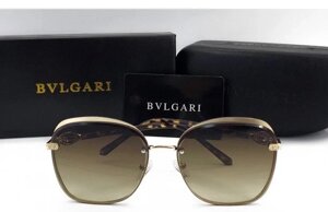 Жіночі застарілі сонцезахисні окуляри bvlgari (0212) коричневий