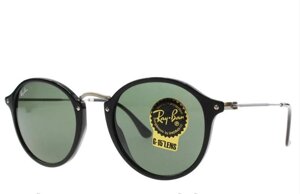 Жіночі сонцезахисні окуляри в стилі Ray Ban 2447 901 black Lux
