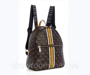 Жіночий брендовий рюкзак здогадкою (9532) коричневий
