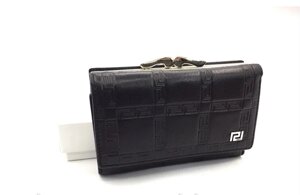 Жіночий компактний гаманець в стилі Versace (V-3804) black