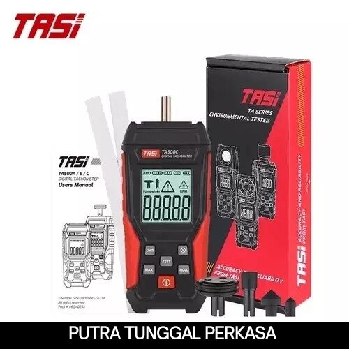 Лазерний тахометр TASI TA500C (3-99999 об/м) з додатковими насадками для вимірювання контактним методом від компанії ДСКТБ Інституту фізики НАНУ - фото 1