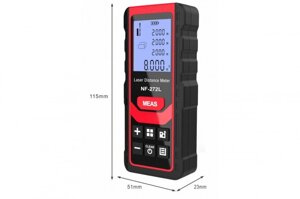 Лазерна рулетка (далекомір) 100 метрів NOYAFA NF-272L-100