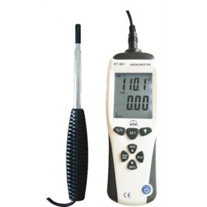 Термоанемометр FLUS ET-961 з виносним телескопічним датчиком в Кейсі