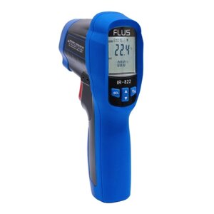 Пірометр інфрачервоний термометр з термопарою FLUS IR-822