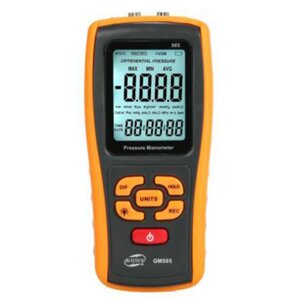 Диференціальний мікро манометр Benetech GM505 (0.01/2,49 кПа; 0,01/24.9 mbar ) USB інтерфейс