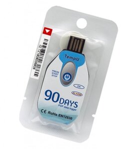 Одноразовий реєстратор температури Tempu TempU02 EN12830 (-30 ...+ 60 С; 0.5 С) 90 днів. IP67. PDF. Тайвань