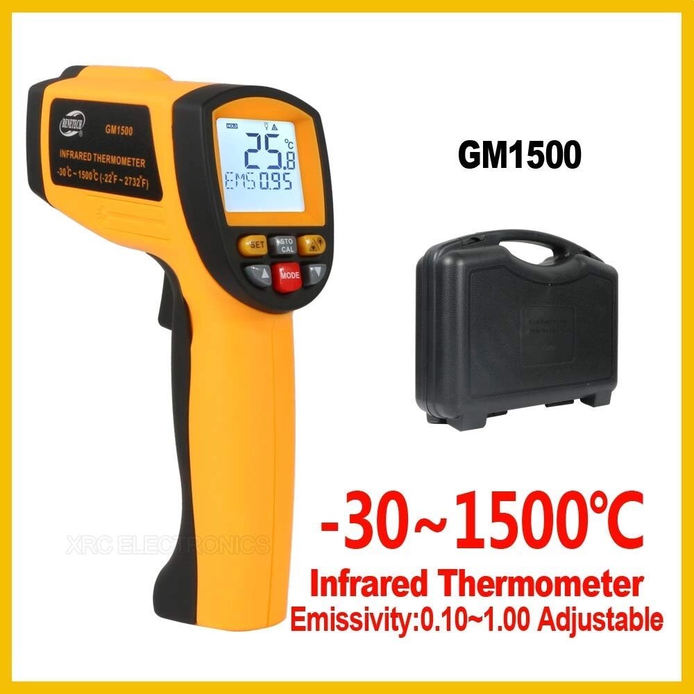 Пірометр інфрачервоний Benetech GM1500 (-30...1500) від компанії ДСКТБ Інституту фізики НАНУ - фото 1