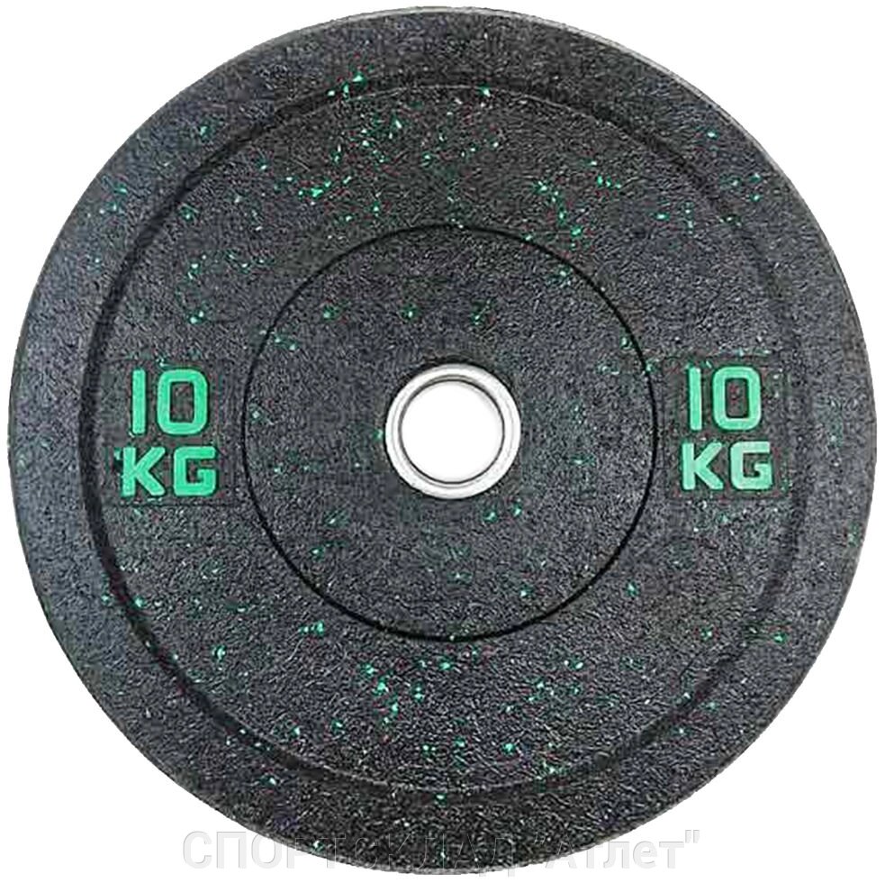 Бамперний диск чорний. 10 кг. Ø 51 мм. Stein Hi-Temp від компанії СПОРТСКЛАД "Атлет" - фото 1