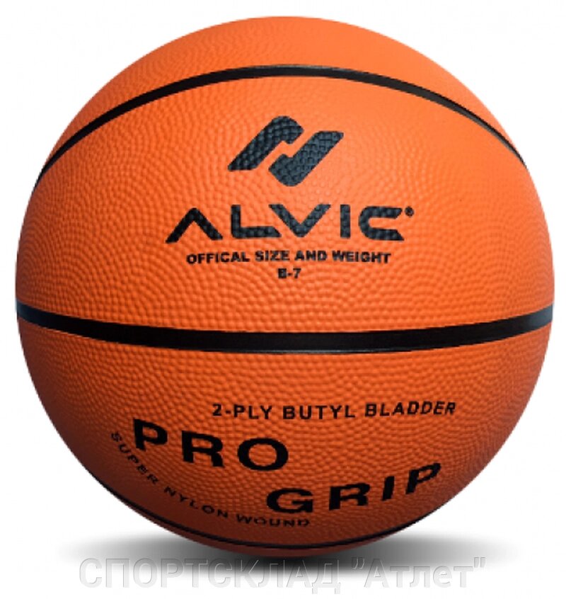 Баскетбольний м'яч Alvic Pro Grip Orange (7) від компанії СПОРТСКЛАД "Атлет" - фото 1