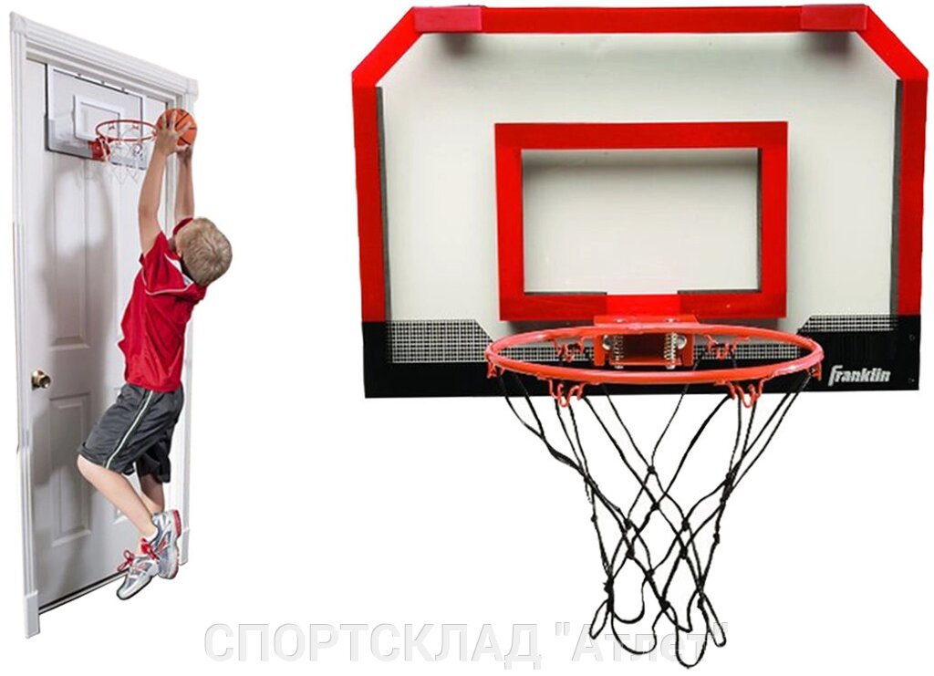 Баскетбольний щит з кільцем (Д45 * В30 * Т8 см) від компанії СПОРТСКЛАД "Атлет" - фото 1