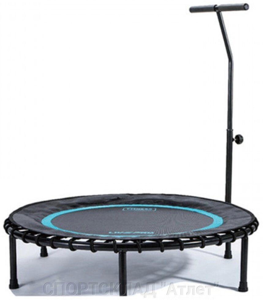 Батут з ручкою LivePro trampoline with handle чорний / синій від компанії СПОРТСКЛАД "Атлет" - фото 1