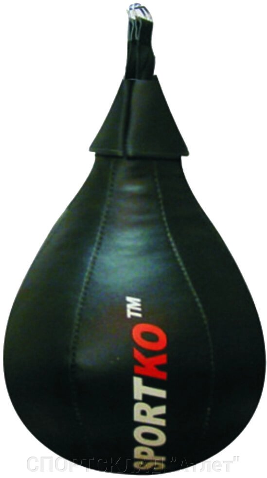 Боксерська каплевидная груша Шкіра 50 см, 12 кг, Ø32 см від компанії СПОРТСКЛАД "Атлет" - фото 1
