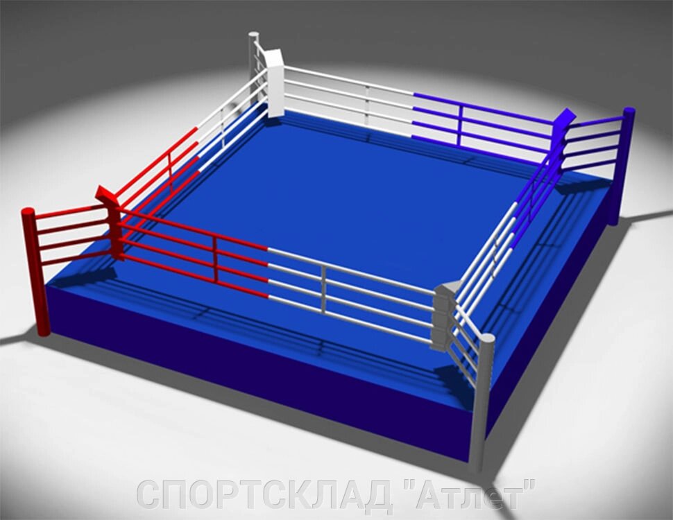 Боксерський ринг на помості, посилений, Олімпійський, 7,8 * 7,8 * 1 м від компанії СПОРТСКЛАД "Атлет" - фото 1