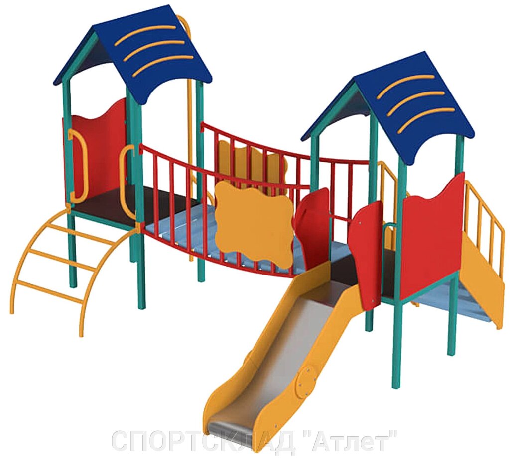 Дитячий комплекс Ніжність (2,7 * 2,5 * 2 м) від компанії СПОРТСКЛАД "Атлет" - фото 1