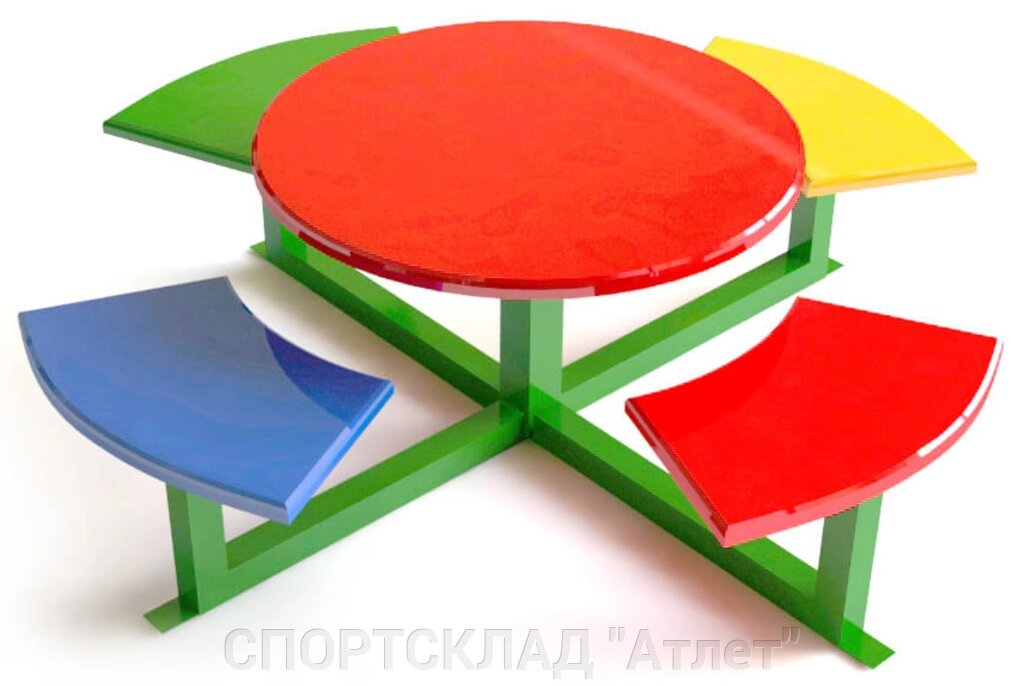 Дитячий столик (1,5 * 1,5 * 0,5) від компанії СПОРТСКЛАД "Атлет" - фото 1