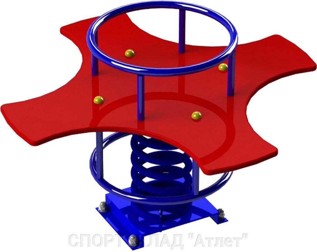 Гойдалка на пружині 4-х місна від компанії СПОРТСКЛАД "Атлет" - фото 1