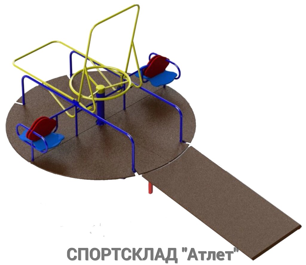 Карусель для дітей з ОФВ №1 від компанії СПОРТСКЛАД "Атлет" - фото 1