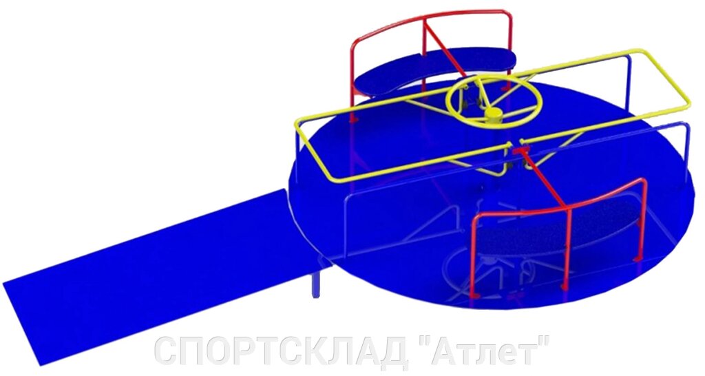 Карусель для дітей з ОФВ (синя) від компанії СПОРТСКЛАД "Атлет" - фото 1