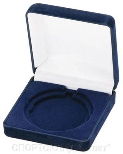 Коробка під медаль Ø60, 70. 90х90 (синя) від компанії СПОРТСКЛАД "Атлет" - фото 1