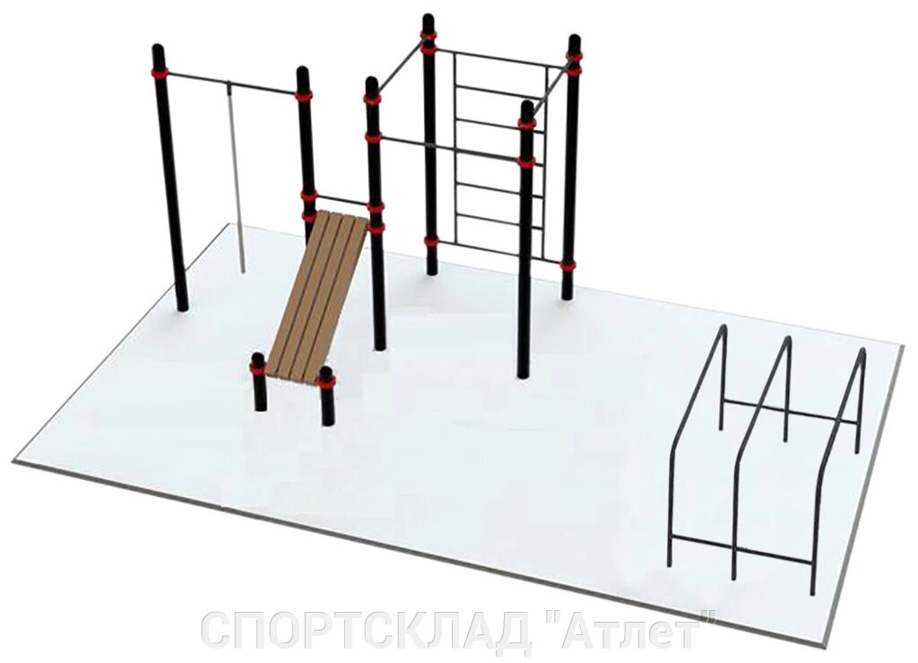 Майданчик 4 для занять WORKOUT (8 * 6 м) від компанії СПОРТСКЛАД "Атлет" - фото 1