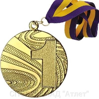 Медаль 01 золото зі стрічкою від компанії СПОРТСКЛАД "Атлет" - фото 1