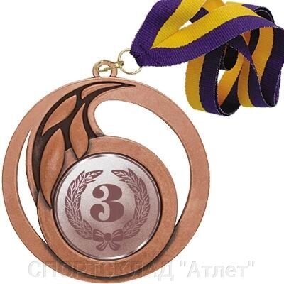 Медаль (03 бронза) зі стрічкою і жетоном Д 32 А від компанії СПОРТСКЛАД "Атлет" - фото 1