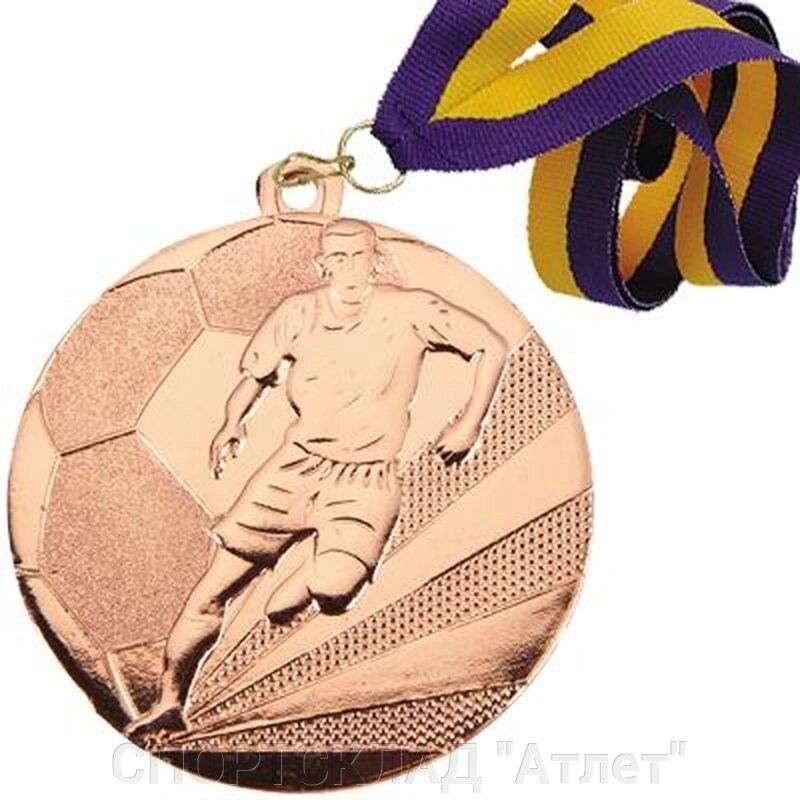 Медаль ФУТБОЛ 01 бронза від компанії СПОРТСКЛАД "Атлет" - фото 1