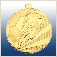 Медаль футбол (01 золото) Ø50 мм від компанії СПОРТСКЛАД "Атлет" - фото 1