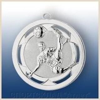 Медаль. Футбол (02 срібло) Ø50 мм від компанії СПОРТСКЛАД "Атлет" - фото 1