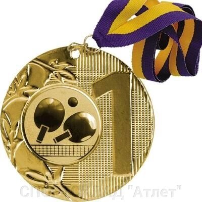 Медаль ММС 7150 (золото) с лентой від компанії СПОРТСКЛАД "Атлет" - фото 1