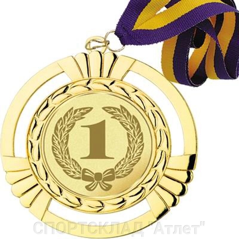 Медаль: стрічка і жетон (01 золото) від компанії СПОРТСКЛАД "Атлет" - фото 1