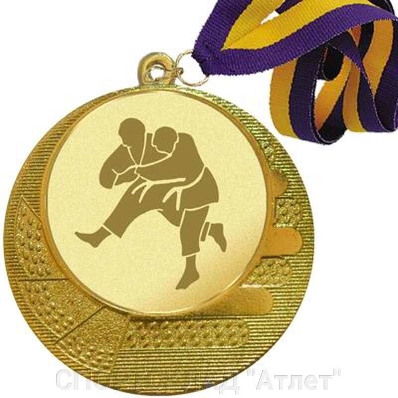 Медаль зі стрічкою і жетоном (01 зололото) від компанії СПОРТСКЛАД "Атлет" - фото 1