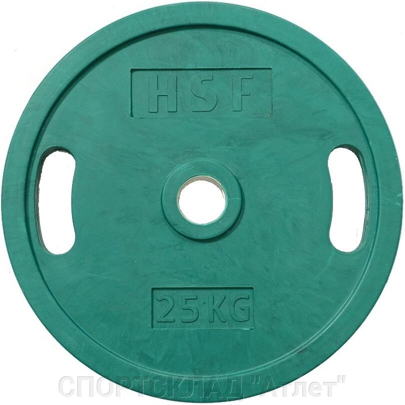 Олімпійський диск вініловий 25 кг Ø 50 мм від компанії СПОРТСКЛАД "Атлет" - фото 1