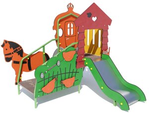 Ігровий комплекс Казкова карета (гірка 0,7 м)