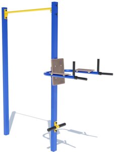 Турнік одинарний з упором для пресу