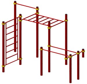 Універсальний комплекс з рукоходом для занять workout