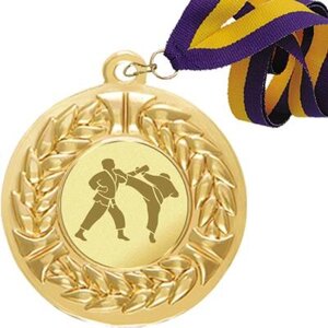 Медаль (01 золото) зі стрічкою і жетоном Д 03