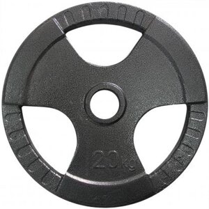 Диск олімпійський сталевий 20 кг (Ø 52 мм)