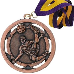 Медаль ФУТБОЛ (03 бронза) зі стрічкою