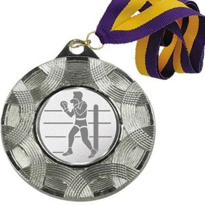 Медаль (02 срібло) зі стрічкою і жетоном