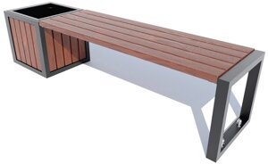 Ландшафтний модуль "КОМФОРТ-МЕТРОПОЛІС" (з кашпо/урною)