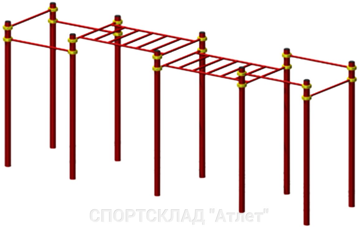 Универсальный рукоход с турниками