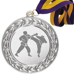 Медаль зі стрічкою і жетоном (02 срібло) Д 24