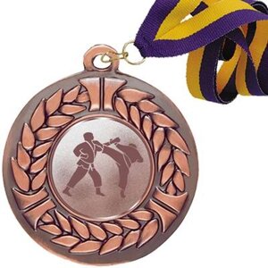 Медаль (03 бронза) зі стрічкою і жетоном Д 03