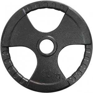 Диск олімпійський сталевий 10 кг (Ø 52 мм)