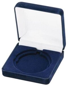 Коробка під медаль Ø60, 70. 90х90 (синя)